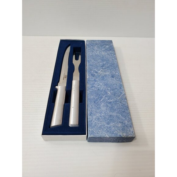 Vintage Du pont Boxed Knife and fork | Stainless Steel Serrated Knife an… - Picture 4 of 7